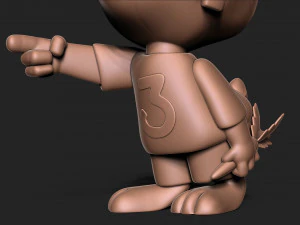 Cute bunny 3D Print Model
