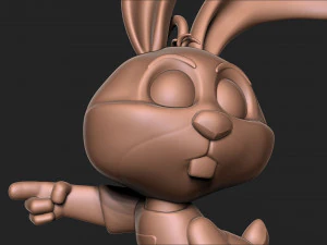 可爱的小兔子钥匙扣 3D 打印模型