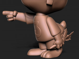 Cute bunny keychain 3D Принт Модель