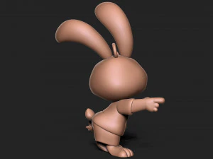 Cute bunny keychain 3D Print Model