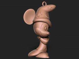 Micky Mouse Keychain 3D Print Model
