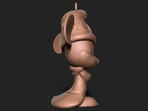 Micky Mouse Keychain Model Cetak 3D