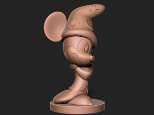 Micky Mouse with base 3D Print Model