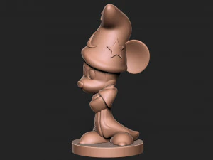 Micky Mouse with base 3D Print Model