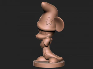 Micky Mouse with base 3D Print Model