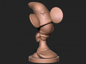 Micky Mouse with base 3D Print Model