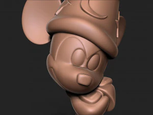 Micky Mouse with base 3D Print Model