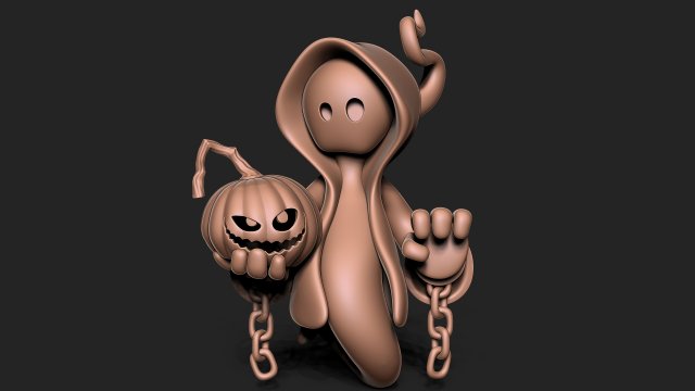 Halloween Ghost 3D 打印模型 .c4d .max .obj .3ds .fbx .stl .blend 