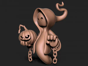 万圣节幽灵 3D 打印模型