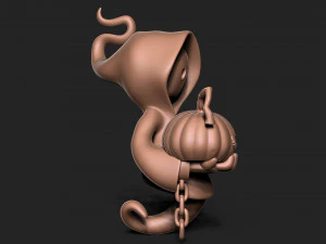万圣节幽灵 3D 打印模型