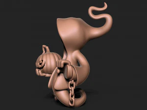 万圣节幽灵 3D 打印模型