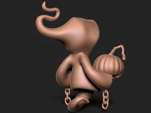 万圣节幽灵 3D 打印模型