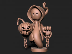 Halloweenspook met basis 3D printmodel