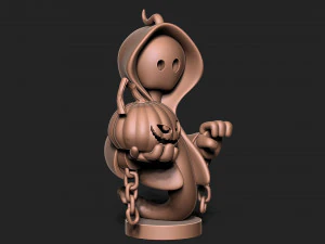 Halloween Ghost with base 3D Print Model
