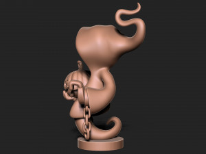 Halloween Ghost with base 3D 打印模型