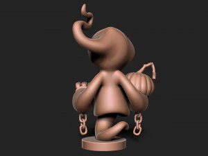 Halloween Ghost with base 3D Print Model