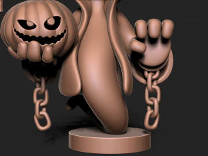 Halloween Ghost with base 3D Print Model