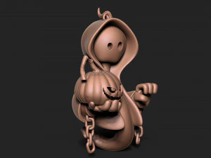 Halloween Ghost keychain 3D Print Model