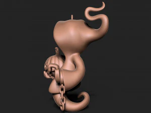 Halloween Ghost keychain 3D Print Model