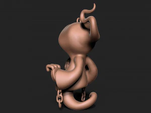Halloween Ghost keychain 3D Print Model