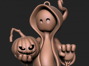 Halloween Ghost keychain 3D Print Model