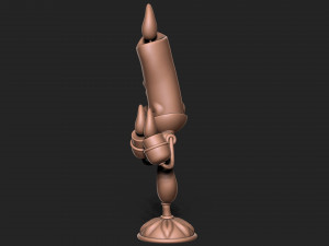Lumiere cartoon character holding candle 3D Принт Модель