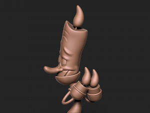 Lumiere cartoon character holding candle 3D Принт Модель