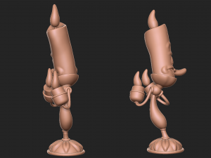 Lumiere cartoon character holding candle 3D Принт Модель