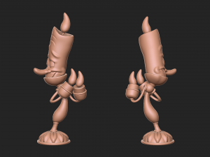 Lumiere cartoon character holding candle 3D Принт Модель