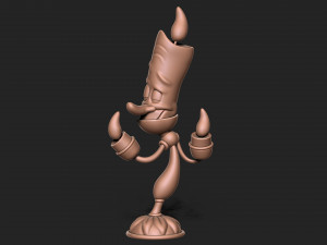 Lumiere beauty and the beast character Model do druku 3D