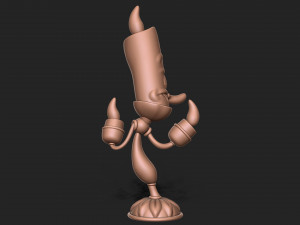 Lumiere beauty and the beast character 3D Print Model