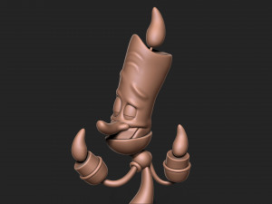 Lumiere beauty and the beast character 3D Print Model