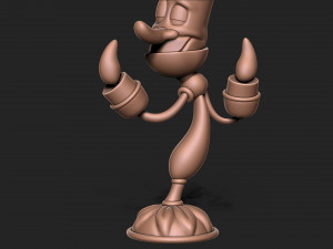 Lumiere beauty and the beast character 3D Print Model