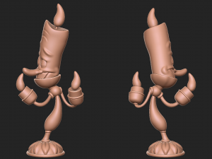 Lumiere beauty and the beast character 3D Print Model