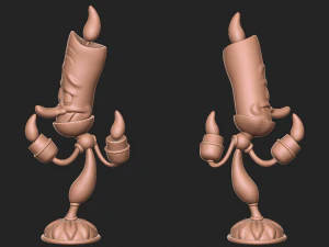 Lumiere beauty and the beast character 3D Print Model