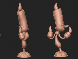 Lumiere beauty and the beast character 3D Print Model