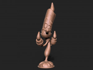 Lumiere beauty and the beast character 3D Print Model