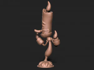Lumiere beauty and the beast character 3D Print Model