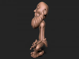 Old Man 3D Print Model
