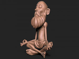 Old Man 3D Print Model