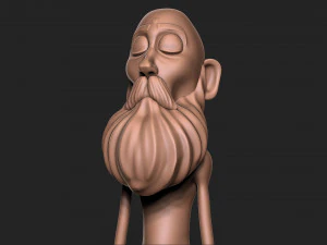 Old Man 3D Print Model