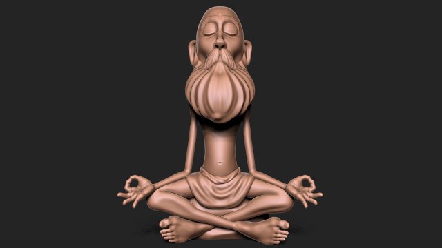 Old Man with base Modelo de impresión 3D .c4d .max .obj .3ds .fbx .stl .blend 