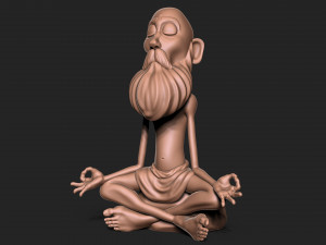Old Man with base Modelo de impresión 3D