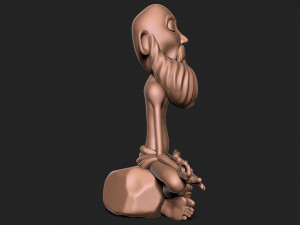 Old Man with base Modelo de impresión 3D