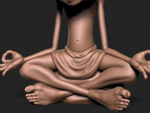 Старик с базой 3D Принт Модель