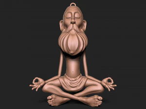 Old Man keychain 3D Print Model