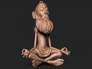 Old Man keychain 3D Print Model