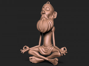 Old Man keychain 3D प्रिंट मॉडल
