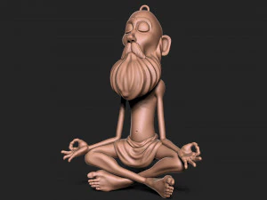 Old Man keychain 3D Print Model