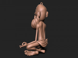 Old Man keychain 3D प्रिंट मॉडल